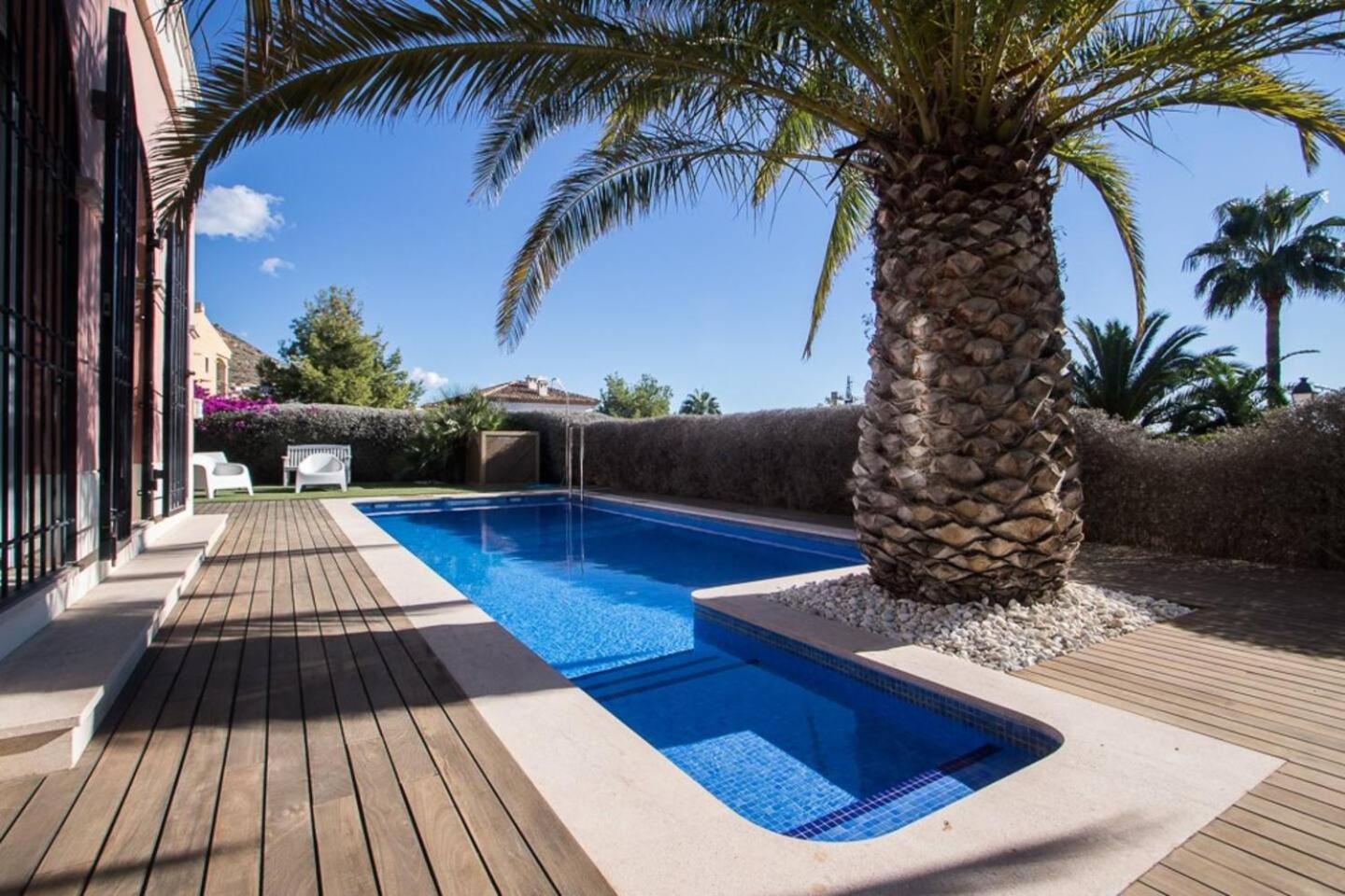Asia Gardens Villa With Private Pool In Benidorm カーラ・デ・フィネストラット エクステリア 写真